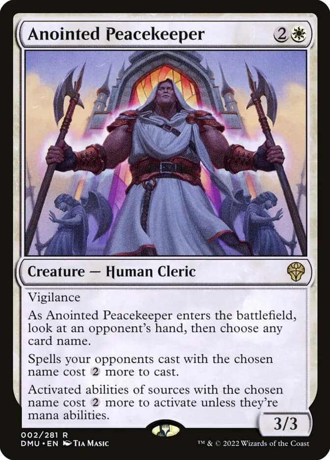 Card image of Anointed Peacekeeper