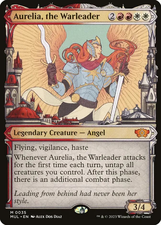 Card image of Aurelia, the Warleader