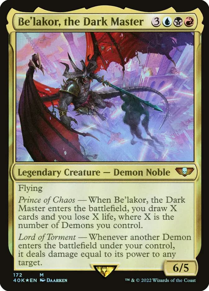 Card image of Be'lakor, the Dark Master