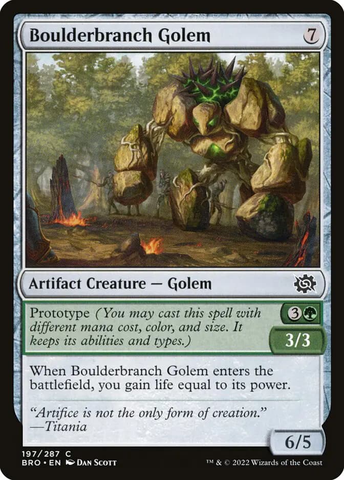Card image of Boulderbranch Golem