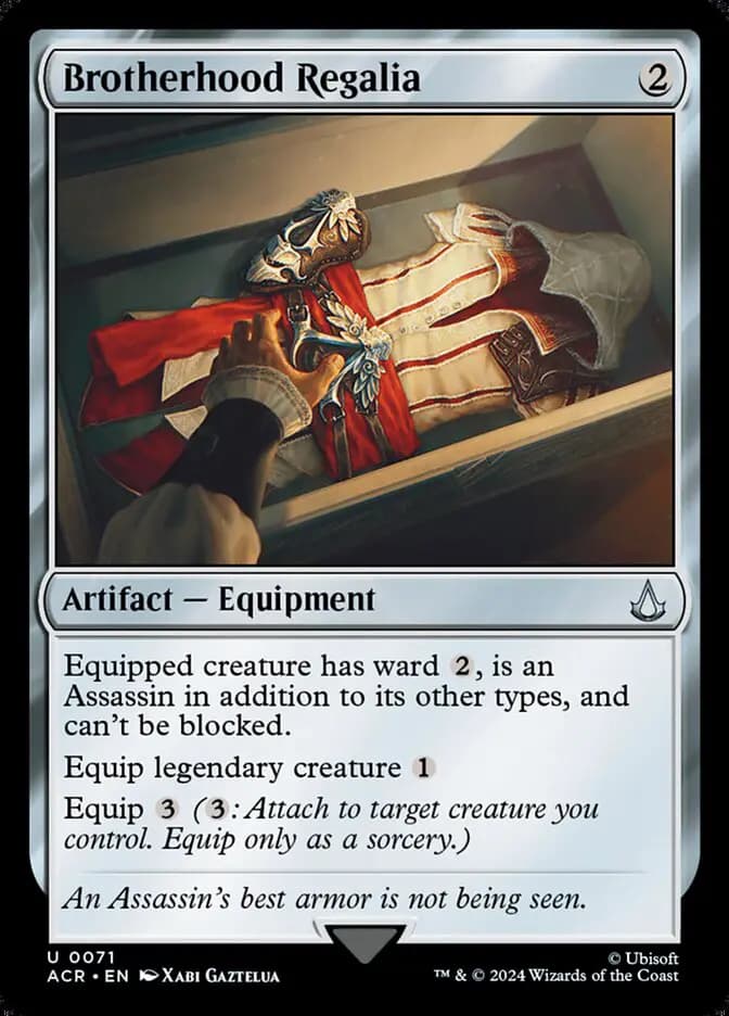 Card image of Brotherhood Regalia