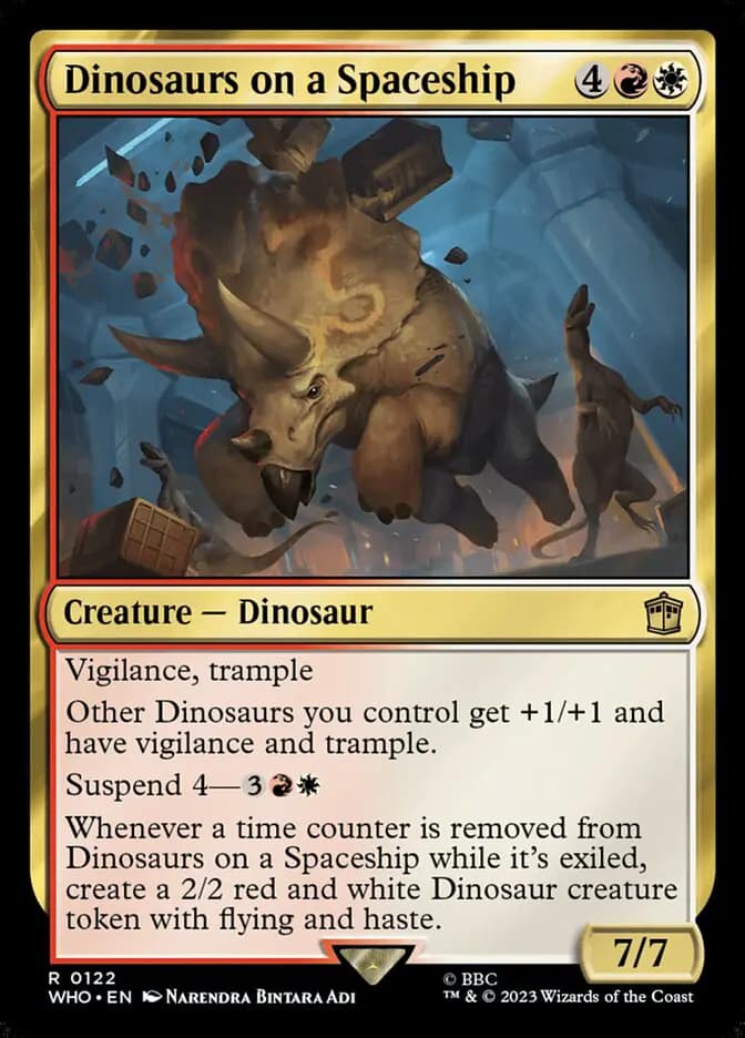 Card image of Dinosaurs on a Spaceship