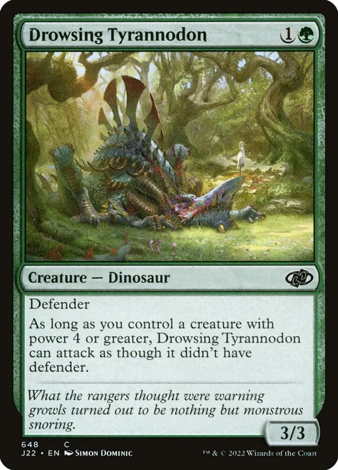 Card image of Drowsing Tyrannodon