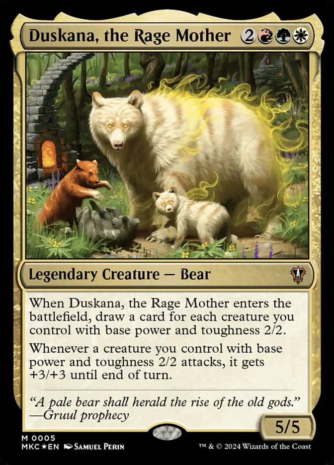Card image of Duskana, the Rage Mother