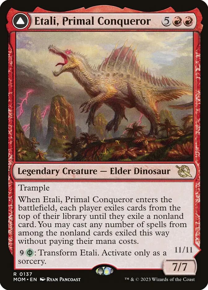 Card image of Etali, Primal Conqueror / Etali, Primal Sickness