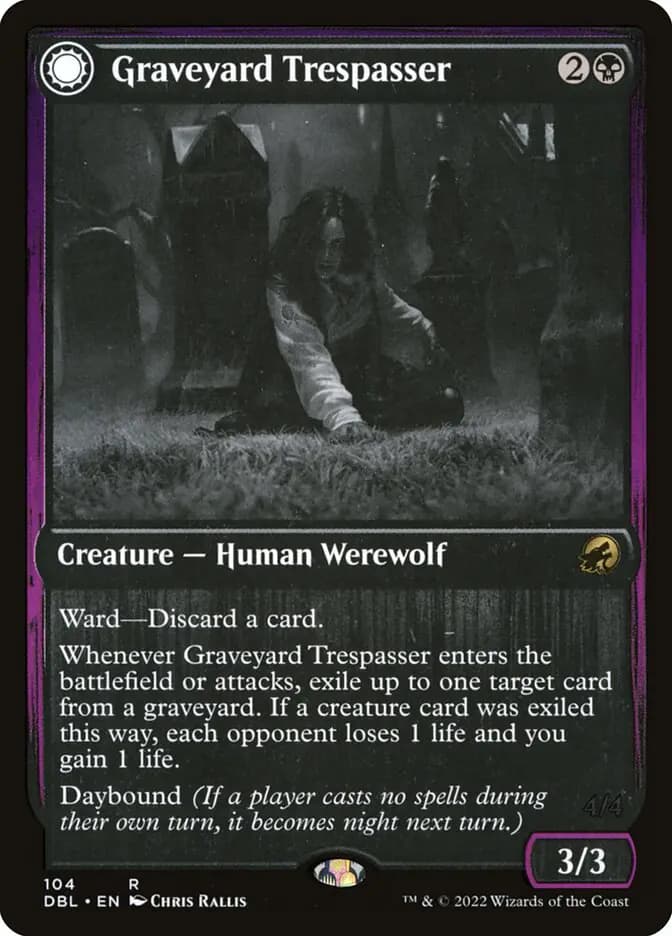 Card image of Graveyard Trespasser / Graveyard Glutton