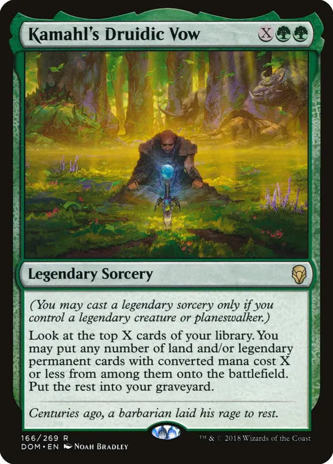 Card image of Kamahl's Druidic Vow