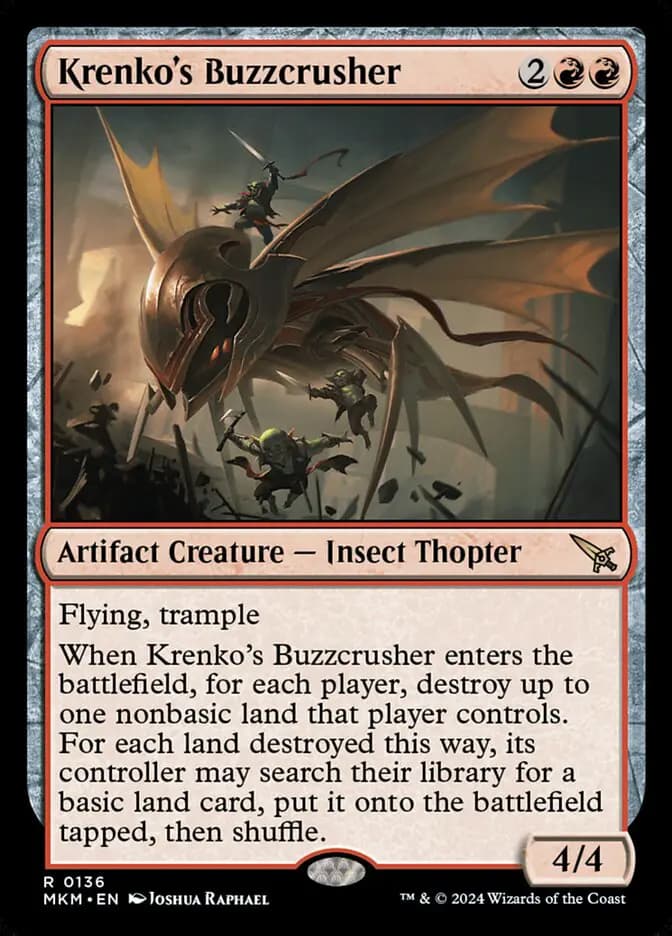 Card image of Krenko's Buzzcrusher