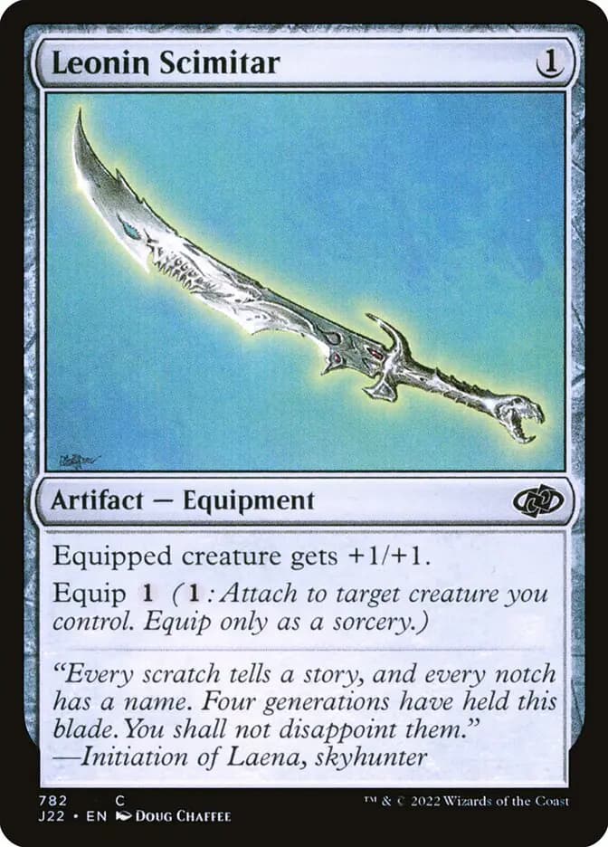 Card image of Leonin Scimitar