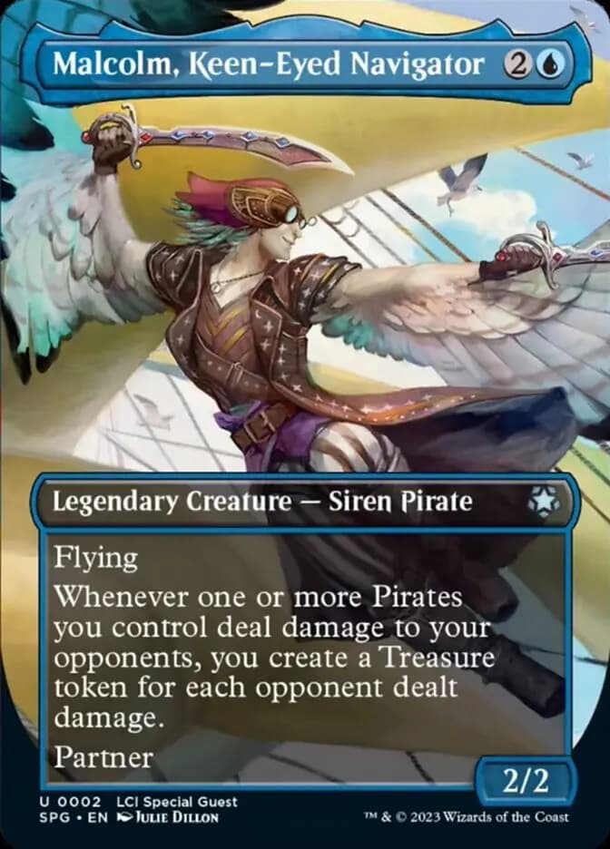 Card image of Malcolm, Keen-Eyed Navigator