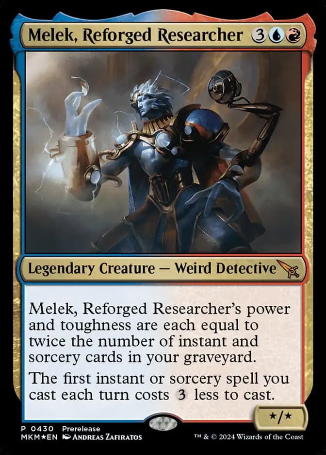 Card image of Melek, Reforged Researcher