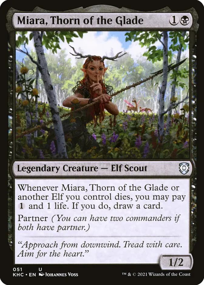 Card image of Miara, Thorn of the Glade