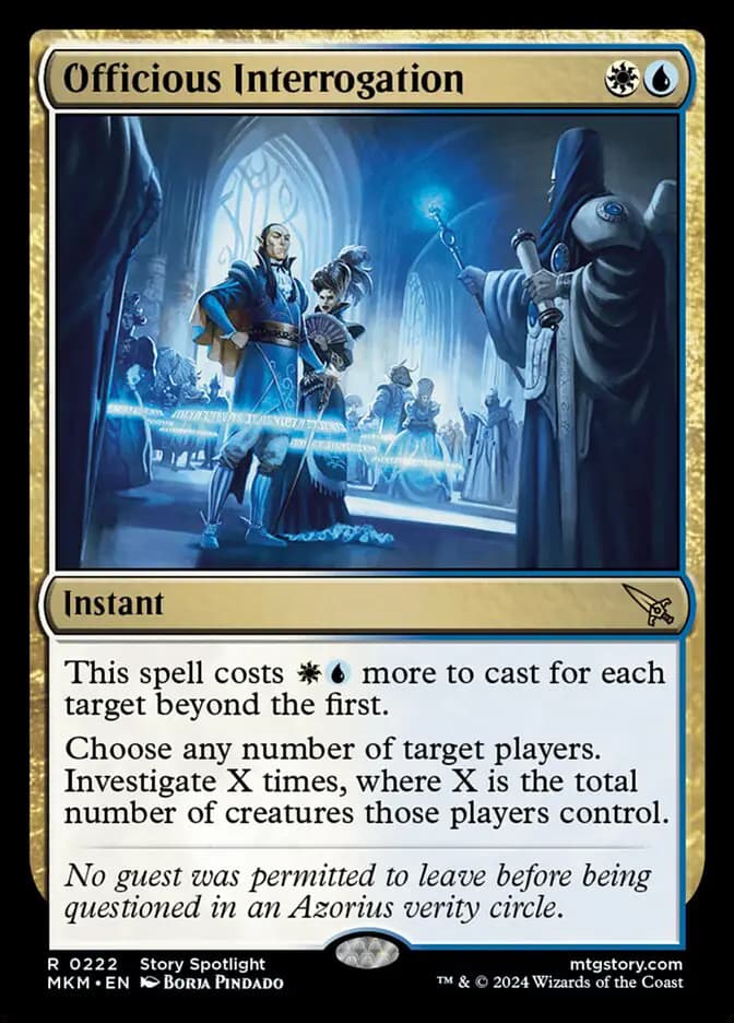 Card image of Officious Interrogation