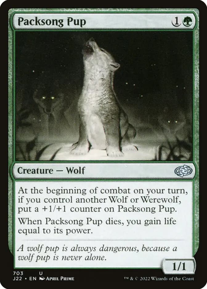 Card image of Packsong Pup