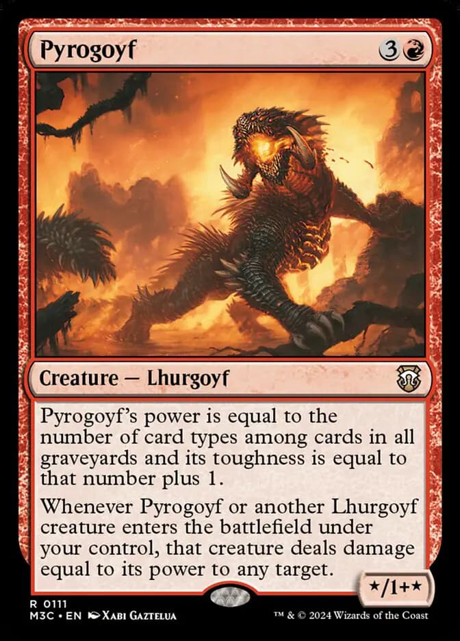 Card image of Pyrogoyf