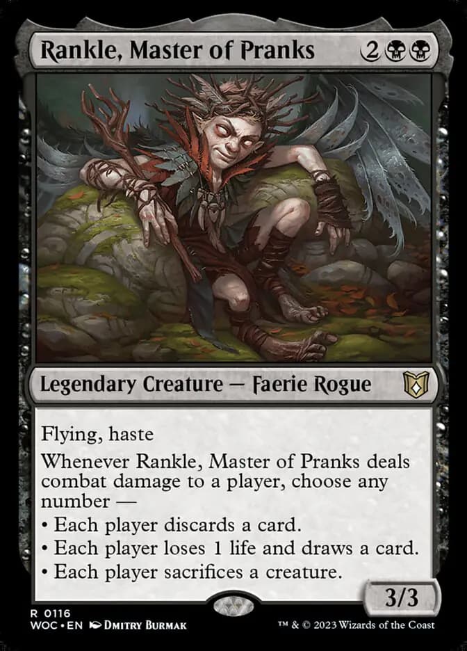 Card image of Rankle, Master of Pranks