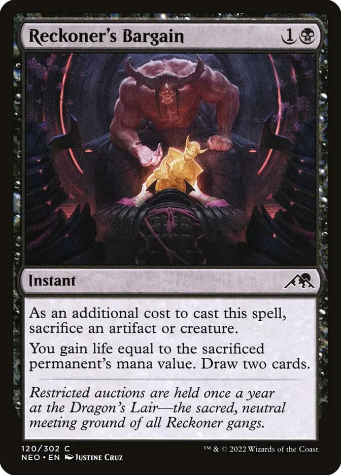 Card image of Reckoner's Bargain