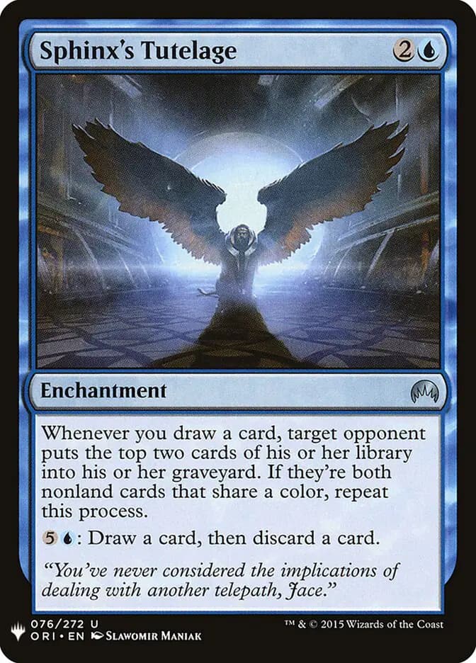 Card image of Sphinx's Tutelage