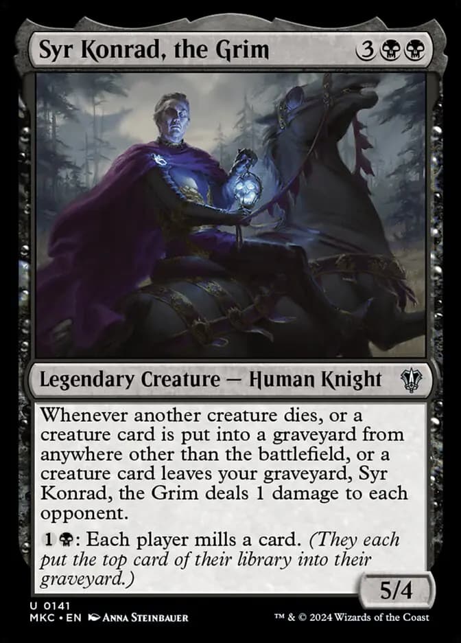 Card image of Syr Konrad, the Grim
