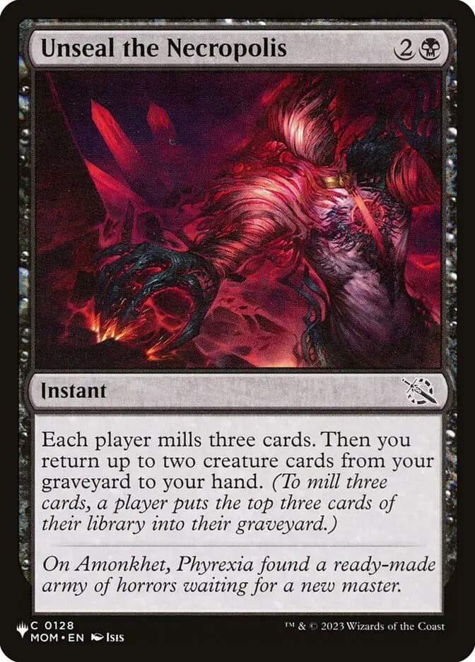 Card image of Unseal the Necropolis