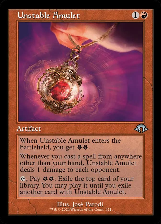 Card image of Unstable Amulet