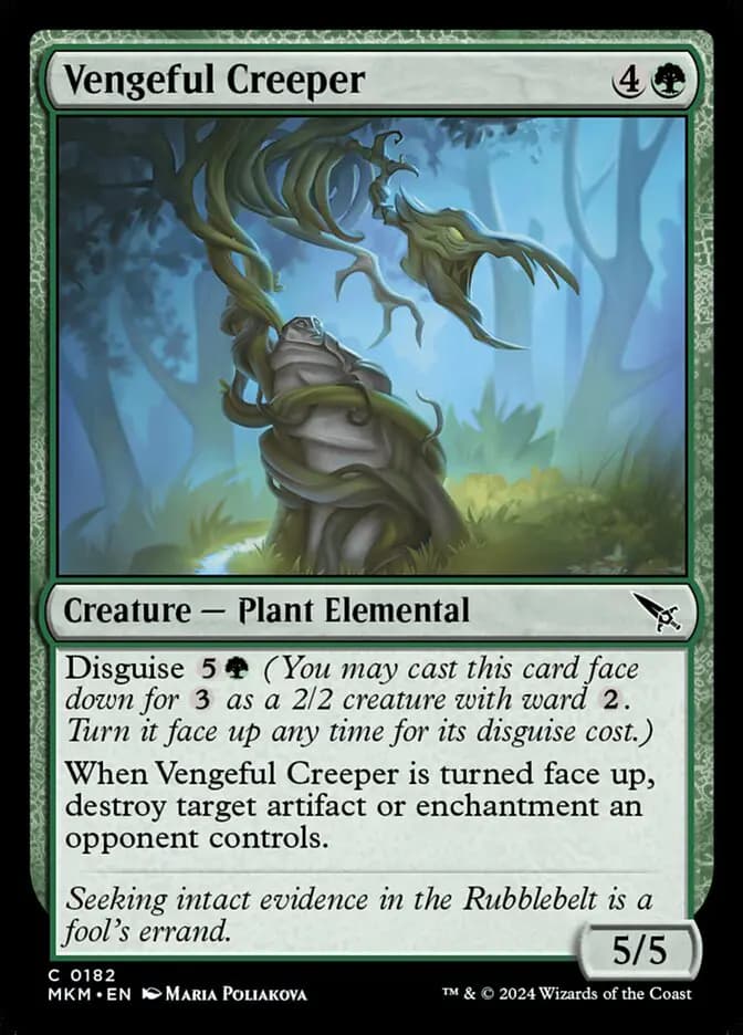 Card image of Vengeful Creeper