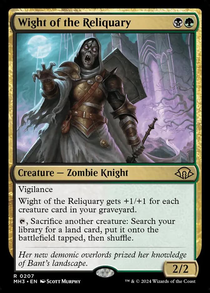 Card image of Wight of the Reliquary