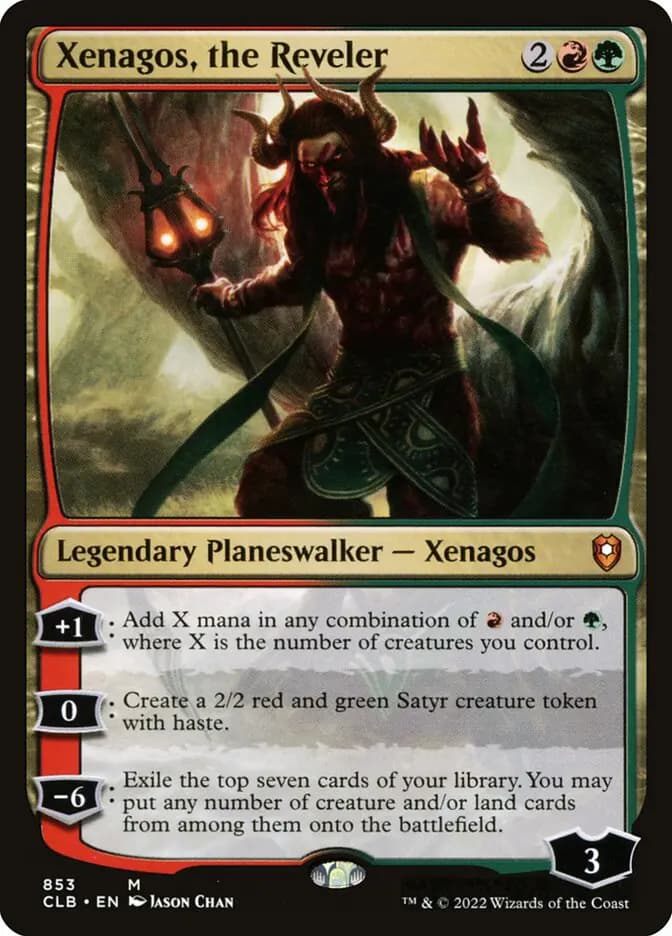 Card image of Xenagos, the Reveler