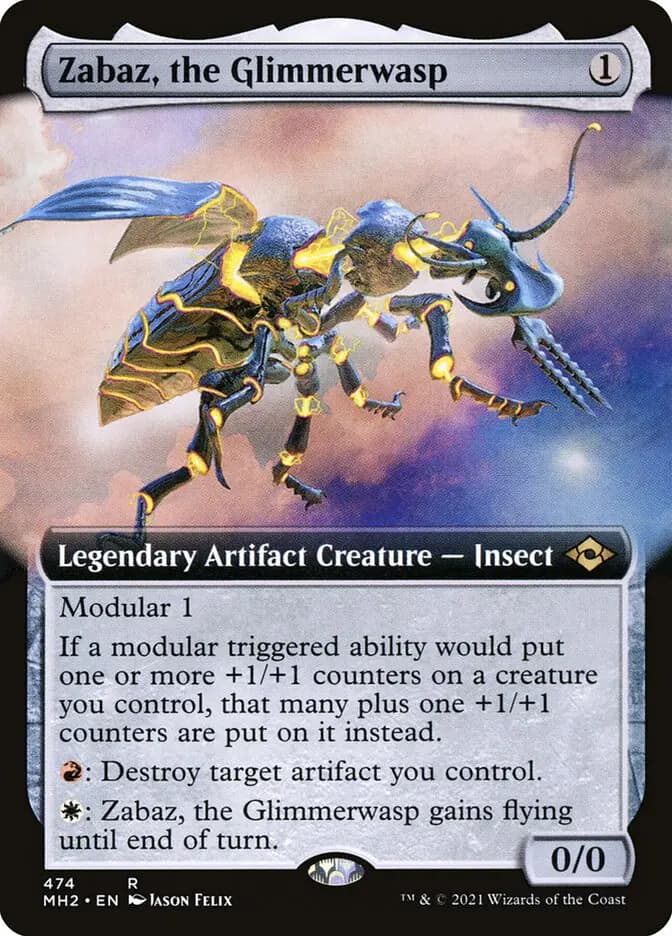 Card image of Zabaz, the Glimmerwasp